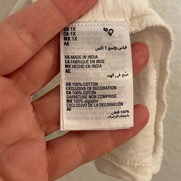 NWT Style&Co boho balloon sleeve embroidered lightweight peasant top Gypsy Cotto - Picture 7 of 7